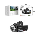 Andowl Ψηφιακή βιντεοκάμερα 1080P HD 20MP TFT LCD 16X 4KDV Q-DV16X - Μπλε - Ροζ ANDOWL
