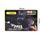 Andowl Διακοσμητικός Φωτισμός Αυτοκινήτου LED Q-LED2801 - Car Decorative Lighting with Color Control OEM