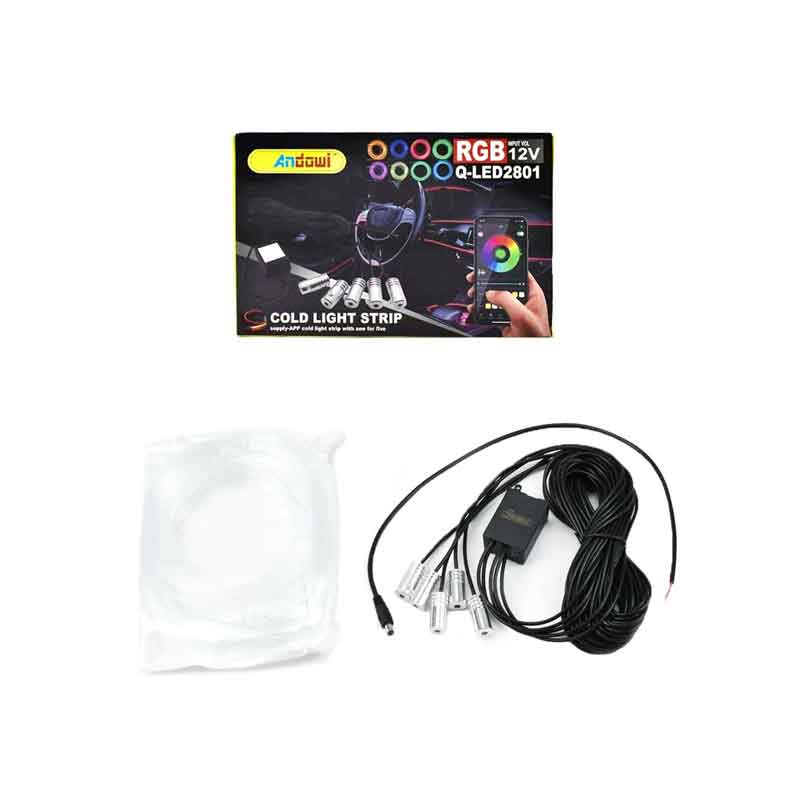 Andowl Διακοσμητικός Φωτισμός Αυτοκινήτου LED Q-LED2801 - Car Decorative Lighting with Color Control OEM