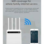 Andowl Q-A10 Ασύρματο 4G Mobile Router Wi‑Fi 5 με 4 Θύρες Ethernet ANDOWL