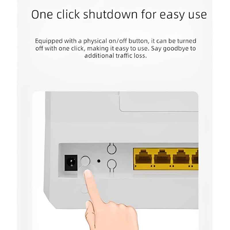 Andowl Q-A10 Ασύρματο 4G Mobile Router Wi‑Fi 5 με 4 Θύρες Ethernet ANDOWL
