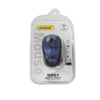 Andowl Ασύρματο Ποντίκι 2.4GHz QM61 - Wireless Mouse - Μπλε ANDOWL