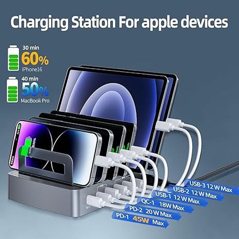 Andowl Σταθμός Γρήγορης Φόρτισης 6 Θέσεων Q-XW78 - Fast Charging Station ANDOWL