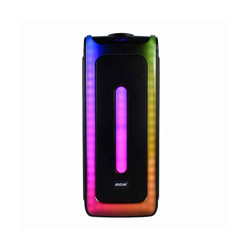 Andowl Ηχείο Subwoofer FM με Μικρόφωνο, Τηλεχειρισμό & Διακοσμητικό Φωτισμό LED RGB Q-YX9000 - Subwoofer ANDOWL