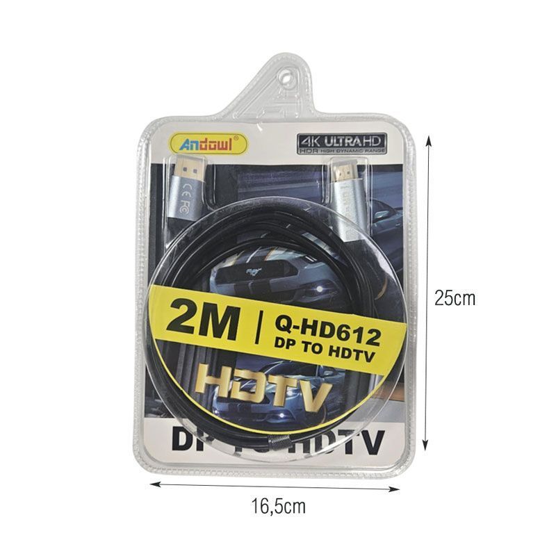 Andowl Καλώδιο Αντάπτορας DP σε HDMI Q-HD612 - DP to HDMI Cable Adapter ANDOWL