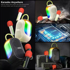 Andowl Φορητό Ασύρματο Ηχείο Bluetooth Karaoke Q-YX133 - Wireless Speaker - Μπεζ ANDOWL