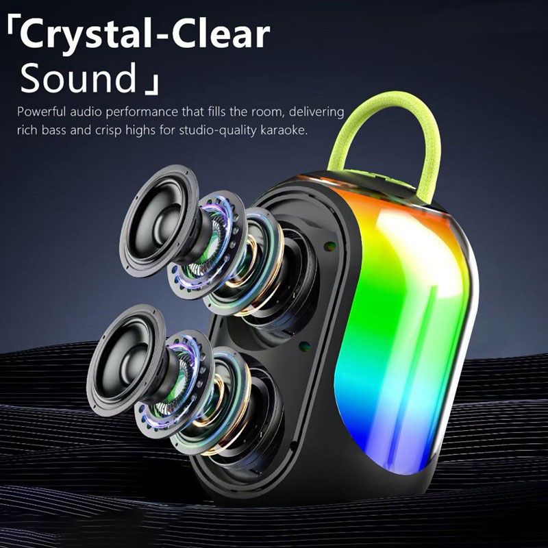 Andowl Φορητό Ασύρματο Ηχείο Bluetooth Karaoke Q-YX133 - Wireless Speaker - Μαύρο ANDOWL