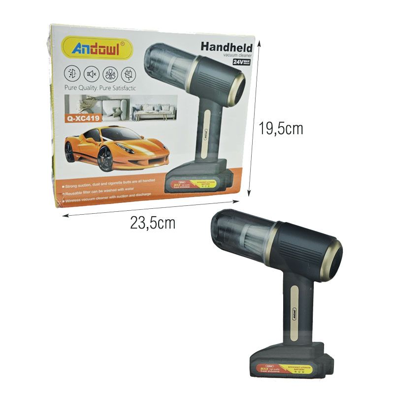 Andowl Ασύρματο Σκουπάκι Χειρός 24V Q-XC419 - Handheld Vacuum Cleaner ANDOWL