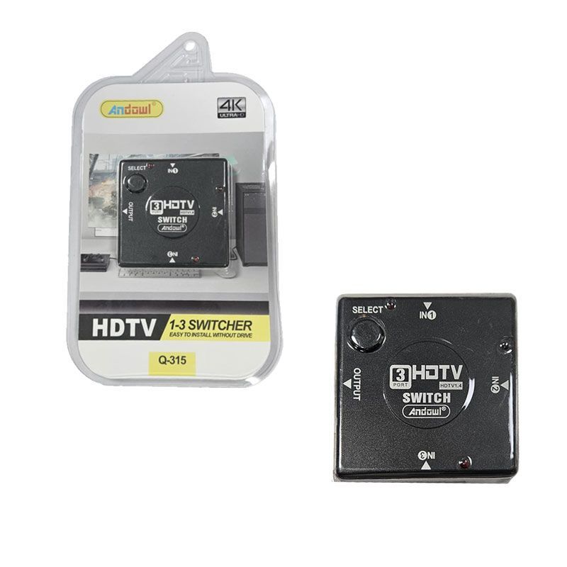 Andowl Διακόπτης HDMI 3 Θυρών 4K Q-315 - HDTV 1-3 Switcher ANDOWL