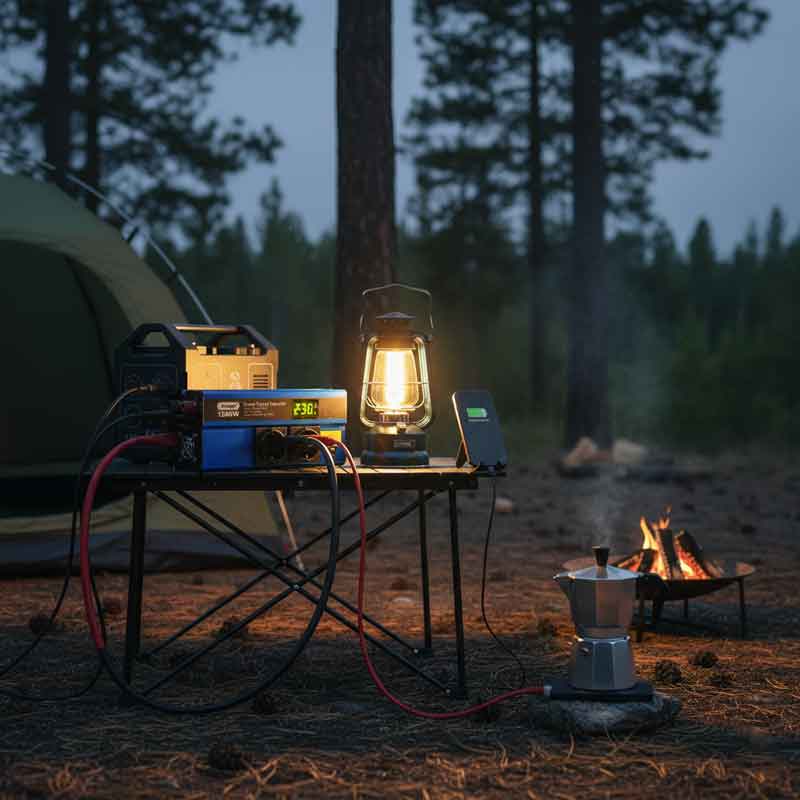Andowl QY-7012 Inverter Αυτοκινήτου 1500W – Έξυπνος Μετατροπέας Ρεύματος με 2 Πρίζες Σούκο- Smart Power Inverter ANDOWL