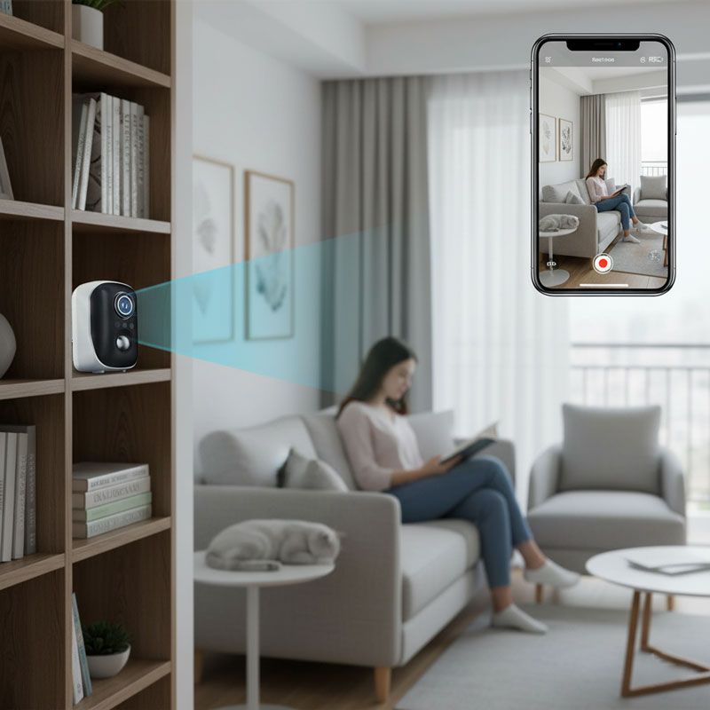 Andowl Ασύρματη Μίνι Κάμερα Wi-Fi 8K με Νυχτερινή Όραση και Ανίχνευση Κίνησης Q-HQ67 - Mini Camera ANDOWL
