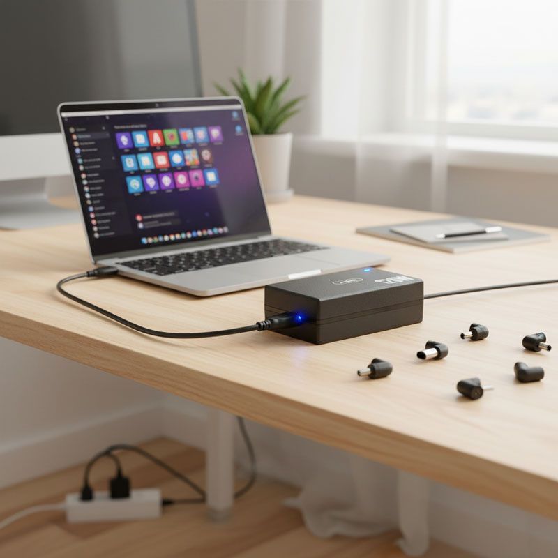 Andowl Φορτιστής Laptop Universal 120W με Αντάπτορες Q-A077 - Power Adapter ANDOWL