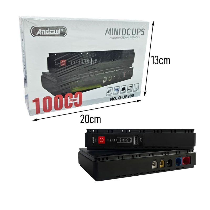 Andowl UPS Σταθεροποιητής Τάσης Q-UP900 - Mini DC UPS ANDOWL