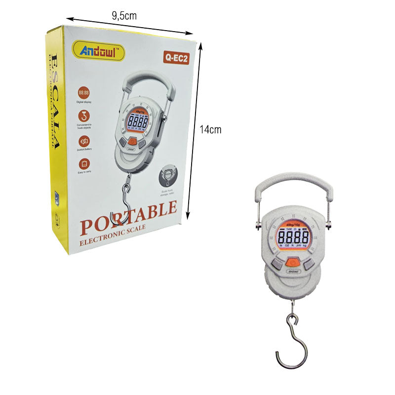 Andowl Ψηφιακή Φορητή Ζυγαριά Ανάρτησης Q-EC2 - Portable Electronic Scale ANDOWL