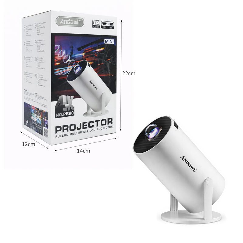 Andowl Μίνι Προβολέας 4K LED Full HD PR90– Mini Projector OEM