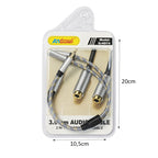 Andowl Καλώδιο Ήχου 3.5mm σε Διπλό 3.5mm Θηλυκό Q-HD74 - Audio Cable OEM