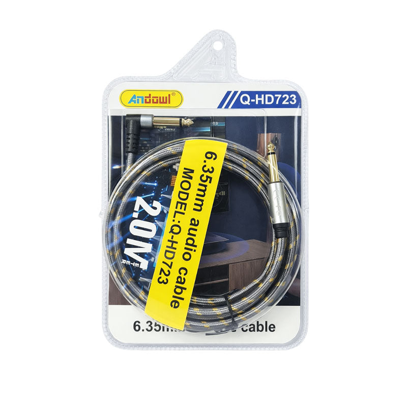 Andowl Καλώδιο Ήχου 6.35mm σε 6.35mm 2.0M Q-HD723 - Audio Cable OEM