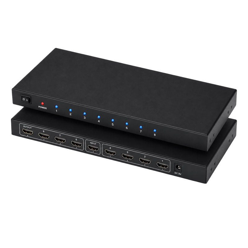 Andowl Διακλαδωτής HDMI 1 σε 8 4K Ultra HD με Υποστήριξη 3D Q-HD2100 - HDMI Splitter OEM