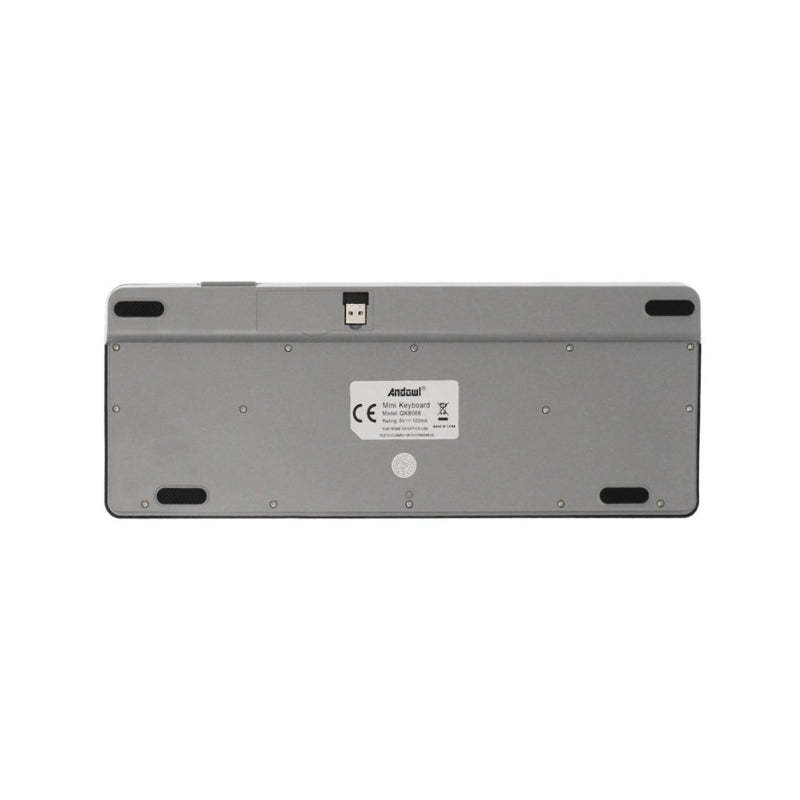 Andowl Ασύρματο Mini Πληκτρολόγιο με Βάση για Tablet και Smartphone QK8066 - Wireless Mini Keyboard with Stand for Tablet and Smartphone OEM