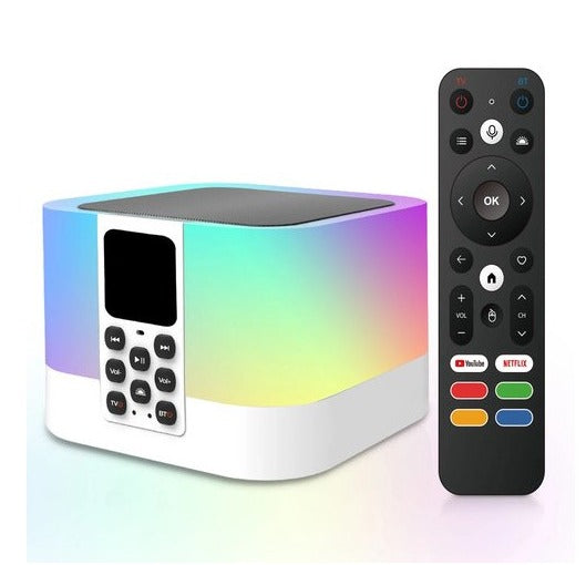 TV Box Και Bluetooth Ηχείο Με Φωτισμό RGB Andowl TV6 Mate OEM