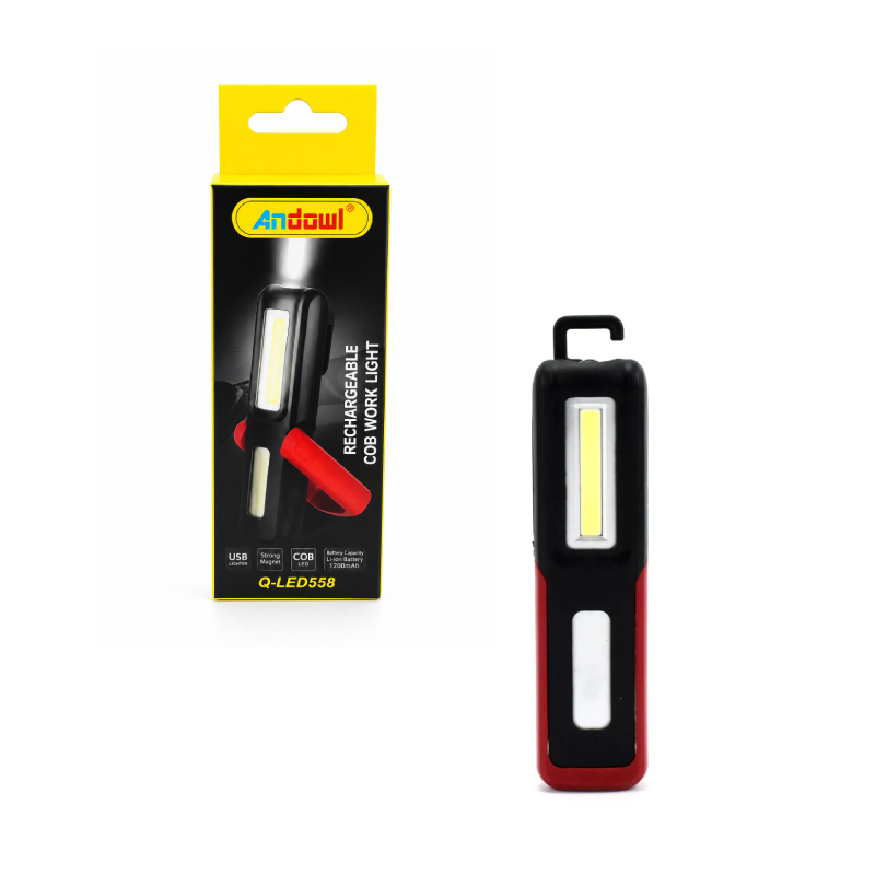 Andowl Επαναφορτιζόμενος φακός εργασίας LED Q-LED558 - Rechargeable Flashlight OEM