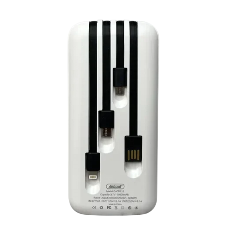 Andowl Φορητό Power Bank 60.000mAh Q-CD212 – Portable Power Bank OEM