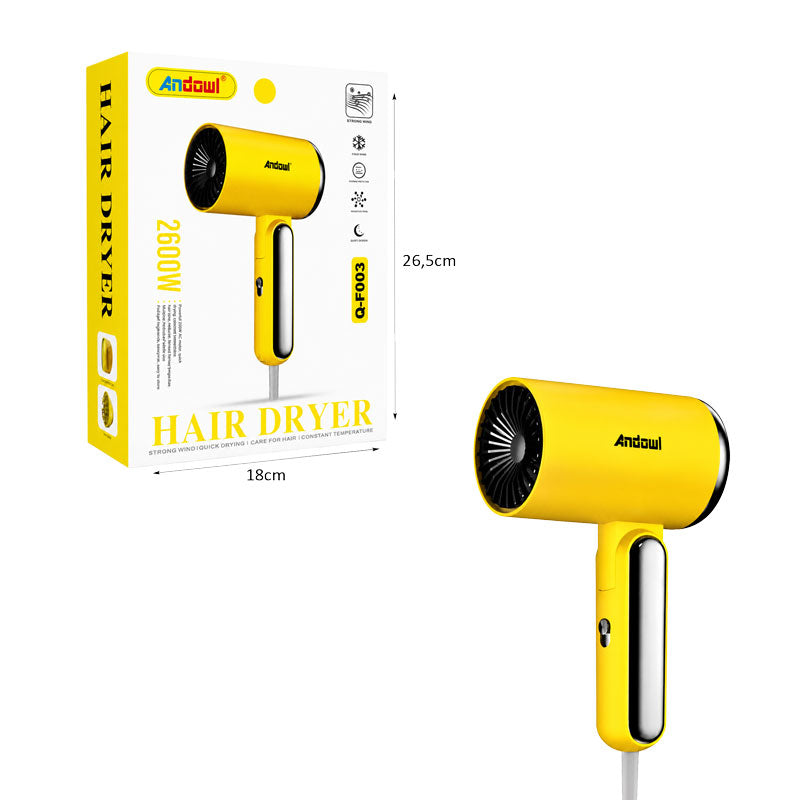 Andowl Πιστολάκι Μαλλιών 2600W Υψηλής Απόδοσης με Ρυθμίσεις Θερμοκρασίας Q-F003 - High Performance Hair Dryer 2600W with Temperature Control OEM