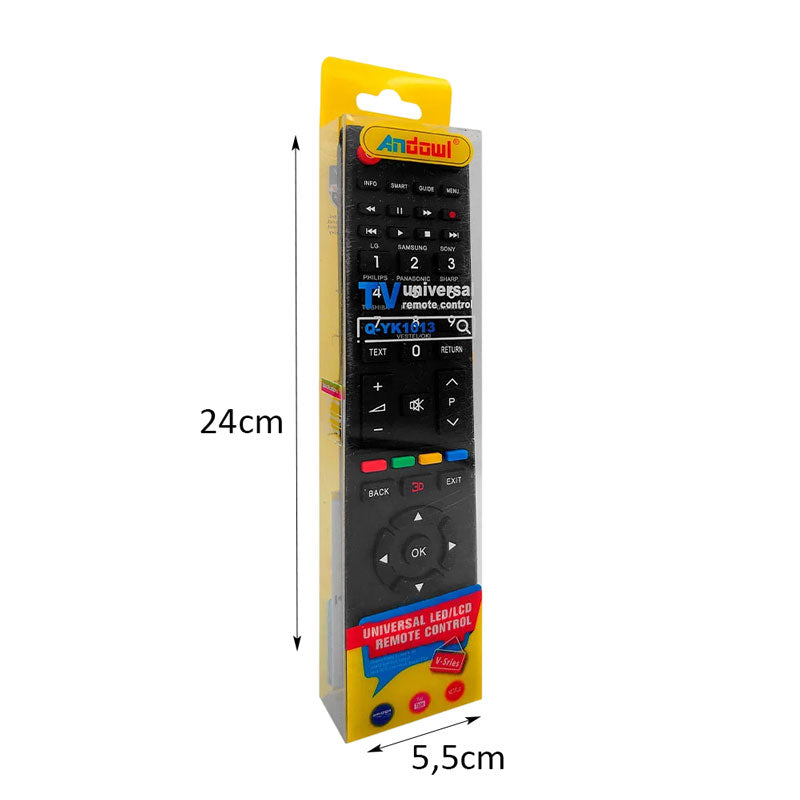Andowl Τηλεχειριστήριο Τηλεόρασης Universal για LED LCD TV Q-YK1013 - Universal Remote Control for LED LCD TV OEM