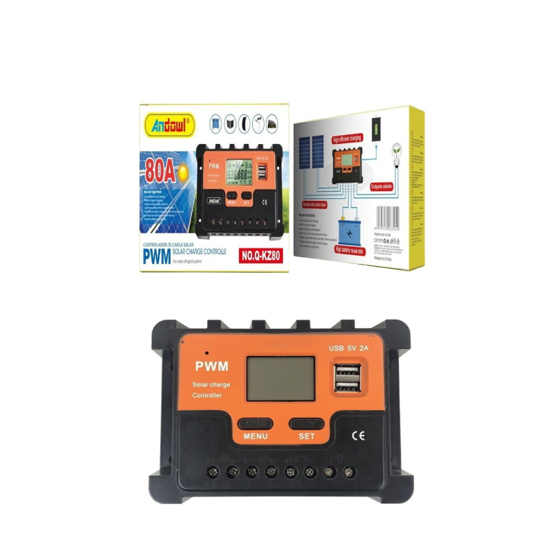 Andowl Q-KZ80 Ρυθμιστής Φόρτισης 80Α - Solar charge control OEM