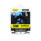 Andowl Καλώδιο HDMI 3 Μέτρων 4K Ultra HD Υψηλής Ποιότητας Q-HD030 - HDMI Cable 3M 4K Ultra HD High Quality ANDOWL