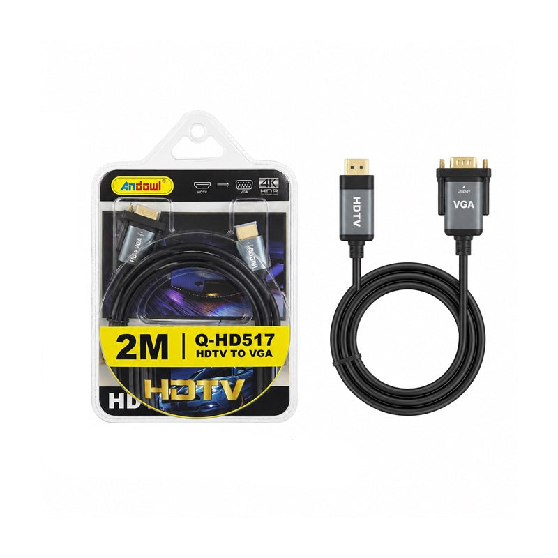 Καλώδιο Μετατροπέας HDMI σε VGA 2 Μέτρα 4K - HDMI to VGA Converter Cable 2M 4K OEM