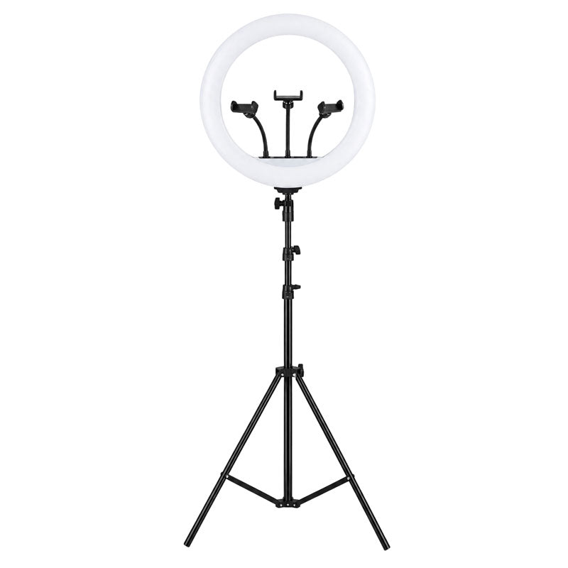 Andowl Επαγγελματικό Ring Light LED 18 Ιντσών με Τρίποδο και Βάσεις Κινητού Q-1800 - Professional 18 Inch LED Ring Light with Tripod and Phone Holders OEM
