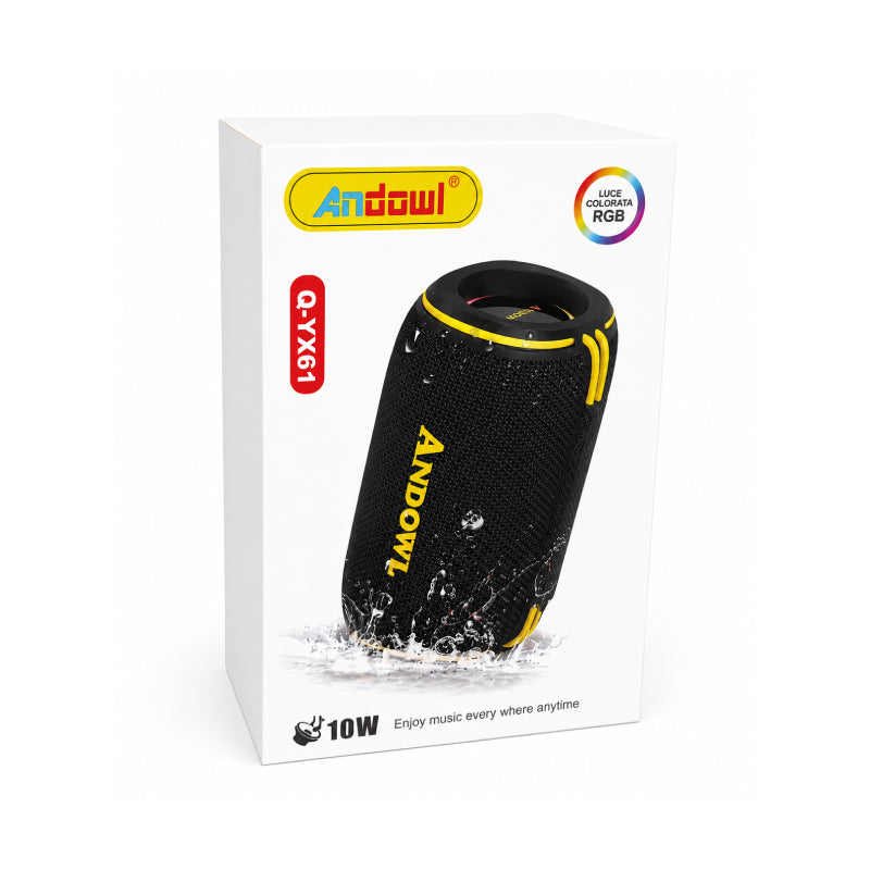 Andowl Φορητό Ασύρματο Ηχείο Bluetooth RGB Q-YX61 10W - Andowl Q-YX61 Portable Bluetooth RGB Speaker 10W ANDOWL