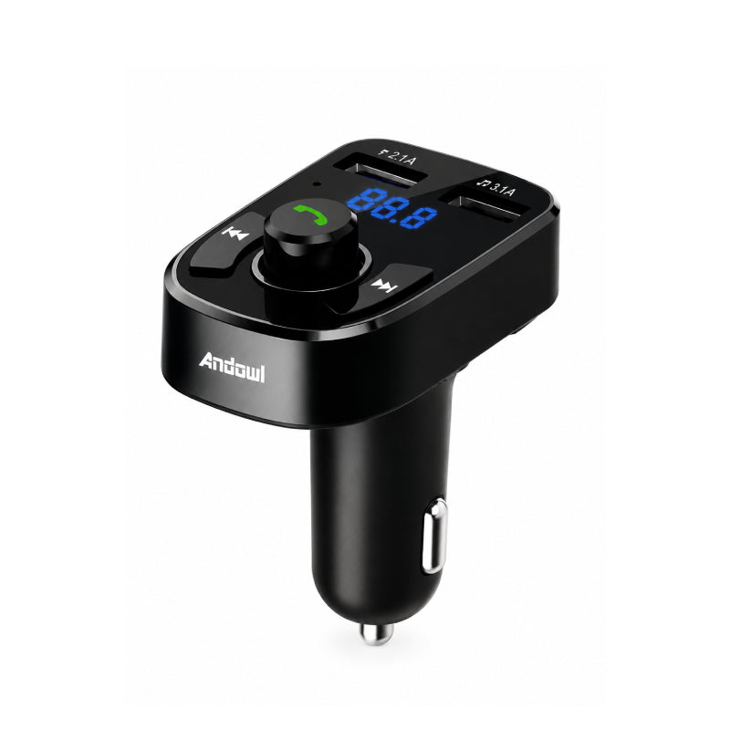 Andowl FM Transmitter Αυτοκινήτου Q-C67 Bluetooth 5.3 20W με 2 USB - Q-C67 Bluetooth 5.3 20W Car FM Transmitter with Dual USB