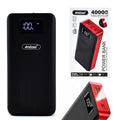 Andowl Q-CD701 Power Bank 40000mAh με 2 Θύρες USB - LED Screen Display Power Bank - Γκρι/Λευκό - Μαύρο/Κόκκινο OEM