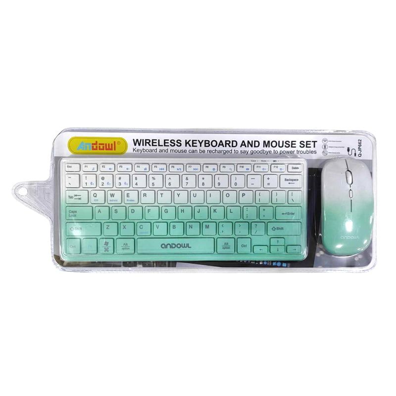 Andowl Q-JP662 Σετ πληκτρολόγιο & ποντίκι ασύρματα - Wireless keyboard & mouse set - Πορτοκαλί ANDOWL