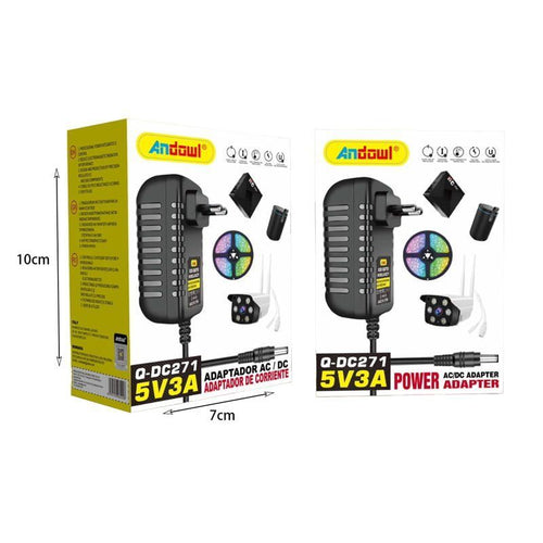 Andowl Universal Τροφοδοτικό 5V3A Q-DC271 - AC/DC Power Adapter ANDOWL