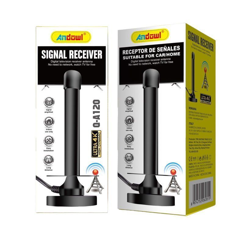 Andowl Εσωτερική ψηφιακή κεραία 4K Q-A120 - DVB-T-Antenner signal receiver ANDOWL