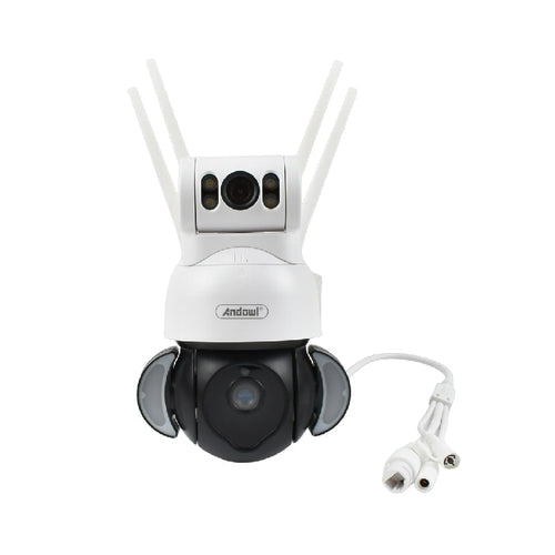 Andowl IP Κάμερα Παρακολούθησης Wi-Fi 4K Αδιάβροχη με Αμφίδρομη Επικοινωνία Q-SX920 - Foodlight Dual Camera ANDOWL
