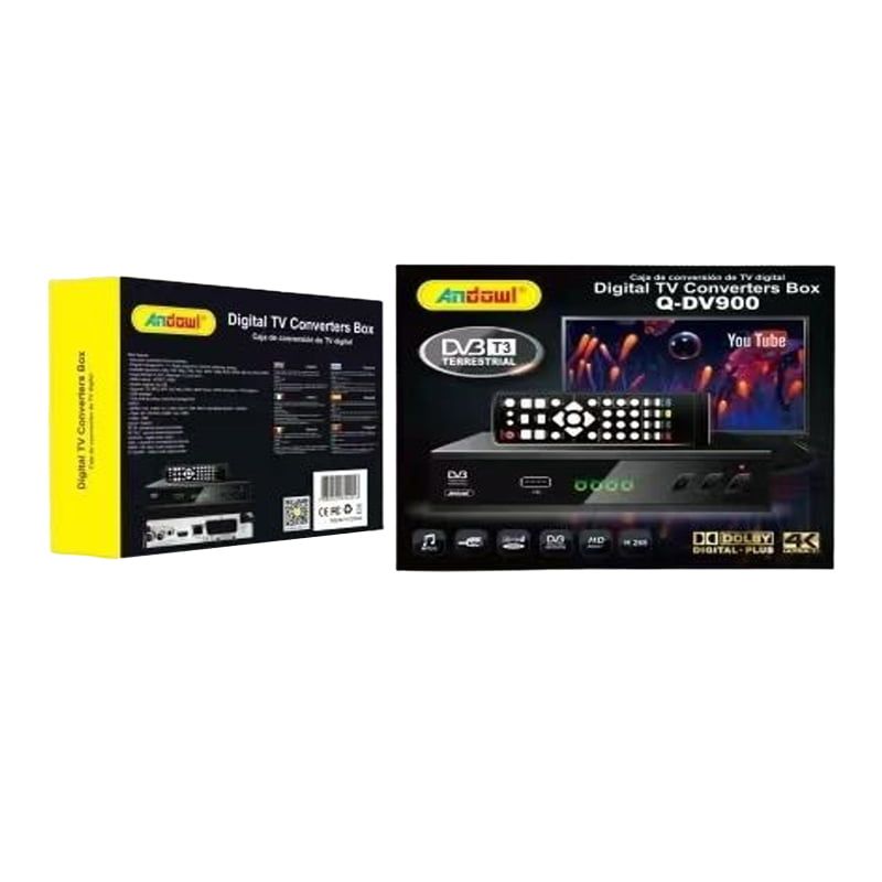 Andowl Q-DV900 Ψηφιακός Δέκτης Αποκωδικοποιητής Mpeg-4 4K UHD Σύνδεσεις SCART / HDMI - Digital TV Converters Box ANDOWL