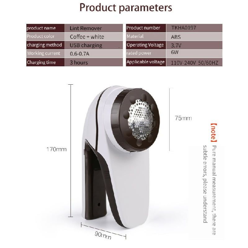 Andowl Επαναφορτιζόμενος Αποχνουδωτής Q-L423- Fabric Lint Remover ANDOWL