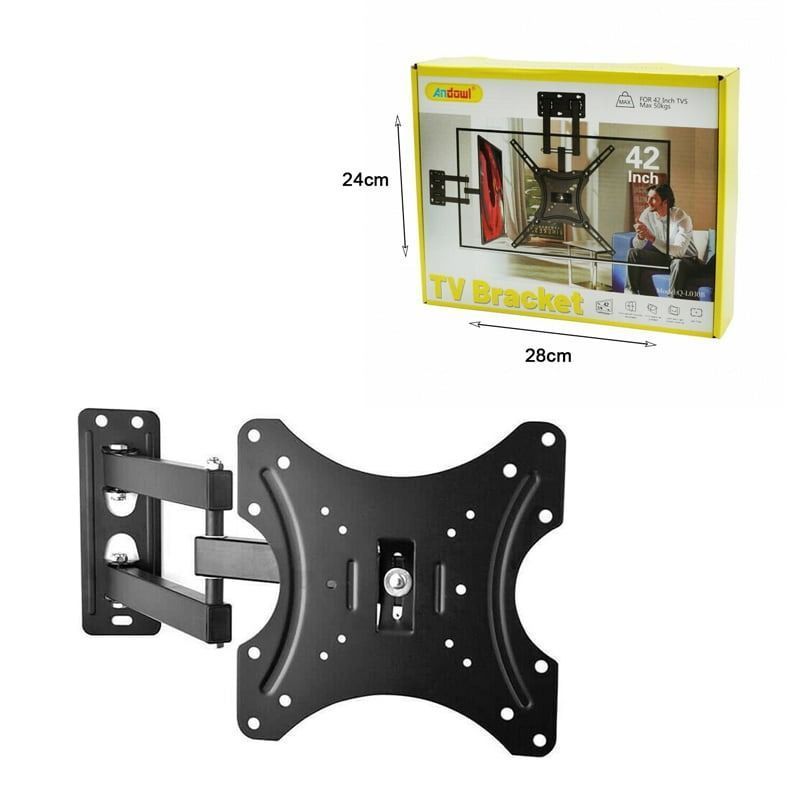 Andowl Q-L030B Βάση Τηλεόρασης Τοίχου με Βραχίονα έως 42" και 50kg 14-42Inch - TV Stand Wall Mount Bracket ANDOWL