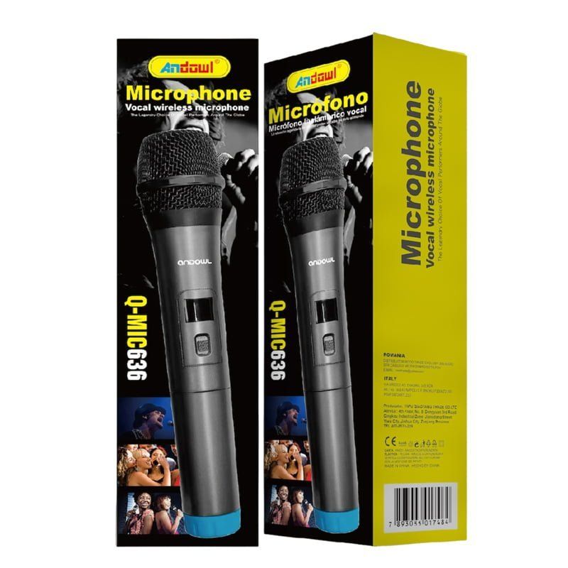 Andowl Ασύρματο Μικρόφωνο Q-MIC636 – Vocal Wireless Microphone ANDOWL
