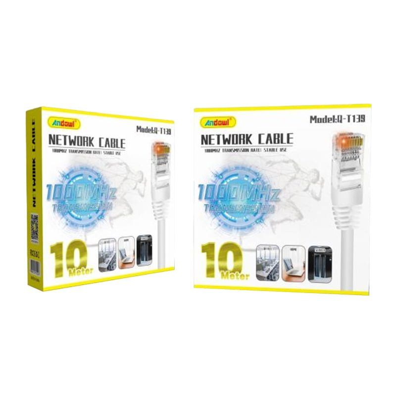 Andowl Καλώδιο δικτύου ethernet 10m 1000MHz Q-T139 - Net Work Cable Transmission Rate ANDOWL