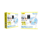 Andowl Καλώδιο δικτύου ethernet 15m 1000MHz U/UTP Cat.5e Q-T140 - Net Work Cable ANDOWL