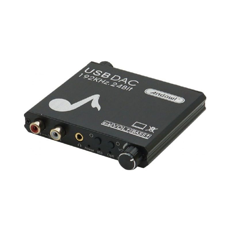 Andowl Μετατροπέας Coaxial / Toslink / USB-A female σε RCA female Q-DA5 - Digital Analog Audio Converter OEM
