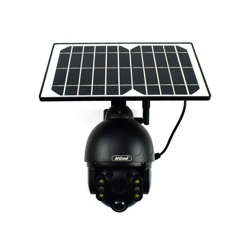 Andowl IP Κάμερα Παρακολούθησης Wi-Fi 1080p Full HD 4K Αδιάβροχη Μπαταρίας με Αμφίδρομη Επικοινωνία Q-SX80 4G+5G SIM - Solar Camera Wireless Smart ANDOWL