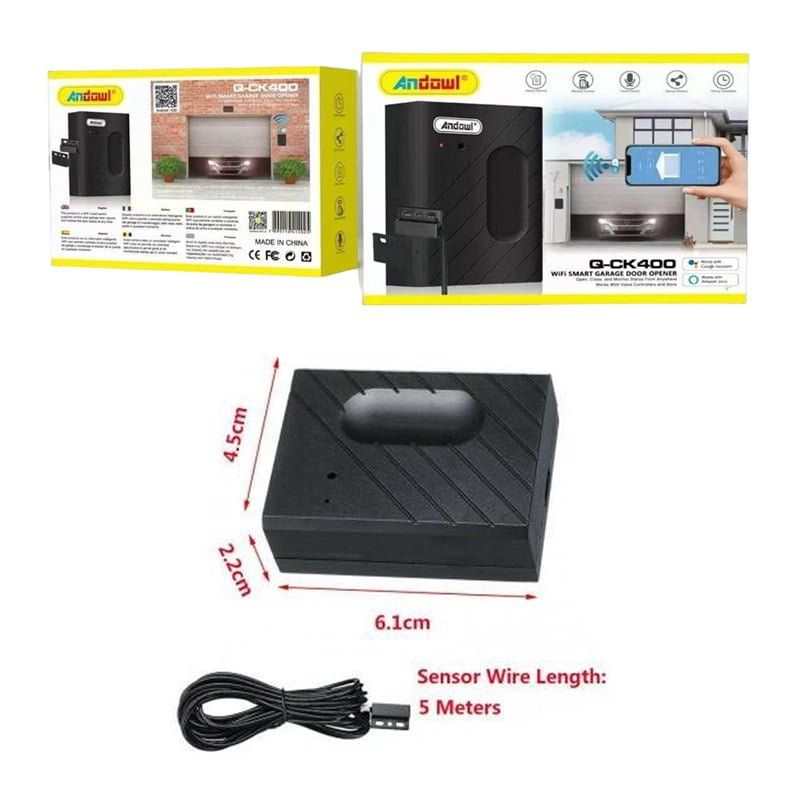 Andowl Μηχανισμός γκαραζόπορτας με wifi Q-CK400 - Wifi Smart Garage Door Opener OEM