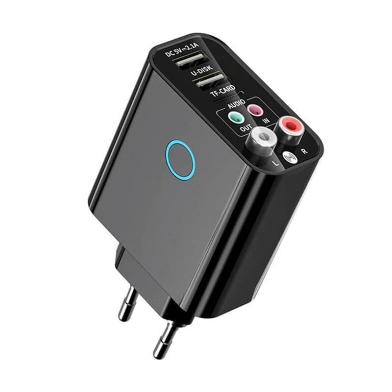 Andowl Ασύρματος Αναμεταδότης Ήχου Μπριζάκι Bluetooth K16 - Wireless Audio Adapter ANDOWL
