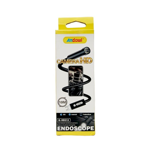 Andowl Ενδοσκοπική Κάμερα για Κινητό με Ανάλυση, Αδιάβροχη και Καλώδιο 10m Q-HD212 - Endoscope Camera for Mobile with Resolution, Waterproof and 10m Cable ANDOWL